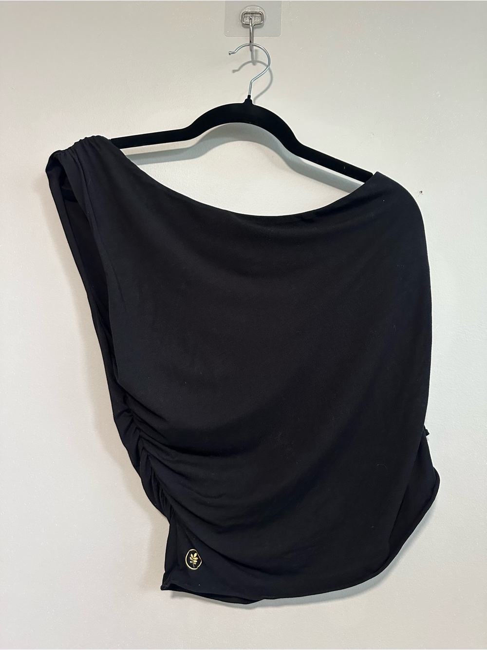 Women’s Asymmetric Black Tank Top
